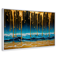 Cuadros Decorativos Canvas Revolution | Mar Nocturno Dorado | Rectangular | Portada
