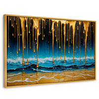 Cuadros Decorativos Canvas Revolution | Mar Nocturno Dorado | Rectangular | Portada