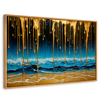 Cuadros Decorativos Canvas Revolution | Mar Nocturno Dorado | Rectangular | Portada
