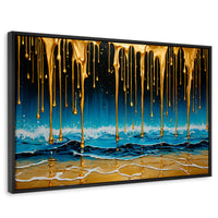 Cuadros Decorativos Canvas Revolution | Mar Nocturno Dorado | Rectangular | Portada