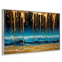 Cuadros Decorativos Canvas Revolution | Mar Nocturno Dorado | Rectangular | Portada