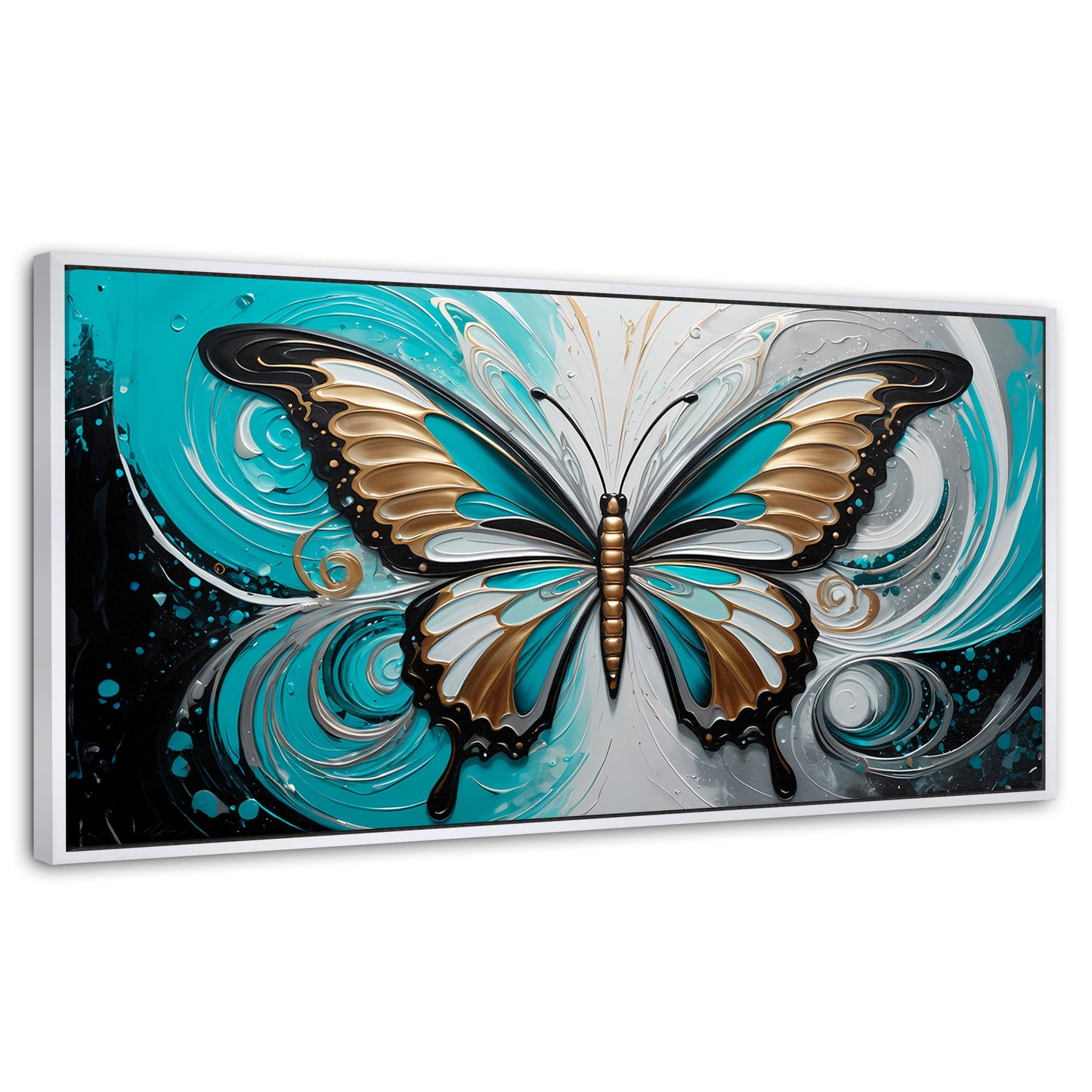 Cuadros Decorativos Canvas Revolution | Mariposa En Calma | Panoramico | Portada