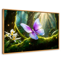 Cuadros Decorativos Canvas Revolution | Mariposa Silvestre | Rectangular | Portada | Marco Madera