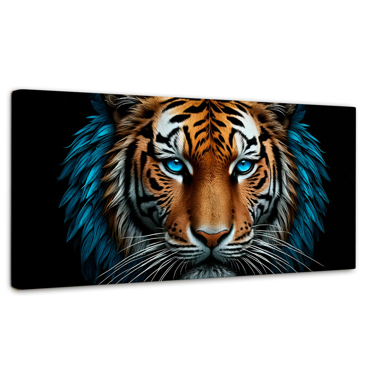 Cuadros Decorativos Canvas Revolution | Mirada Azul Salvaje | Panoramico | Portada | Marco SinMarco