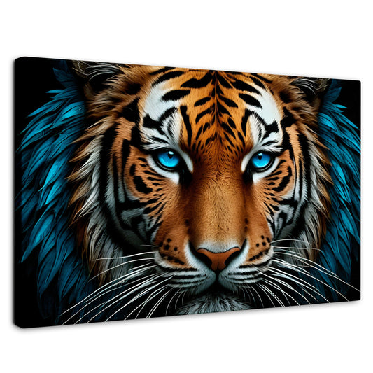 Cuadros Decorativos Canvas Revolution | Mirada Azul Salvaje | Rectangular | Portada | Marco SinMarco