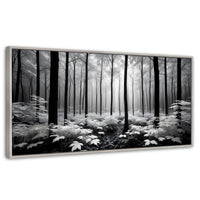 Cuadros Decorativos Canvas Revolution | Misterio En Bosque | Panoramico | Portada | Marco Blanco