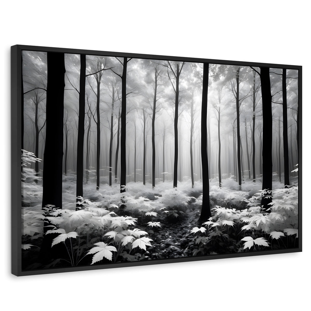 Cuadros Decorativos Canvas Revolution | Misterio En Bosque | Rectangular | Portada | Marco Negro