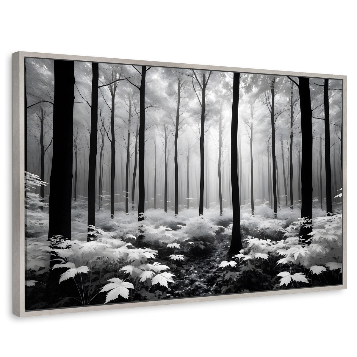 Cuadros Decorativos Canvas Revolution | Misterio En Bosque | Rectangular | Portada | Marco Plateado