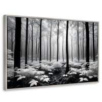 Cuadros Decorativos Canvas Revolution | Misterio En Bosque | Rectangular | Portada | Marco Plateado