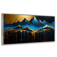 Cuadros Decorativos Canvas Revolution | Montana Celestial | Panoramico | Portada | Marco Blanco