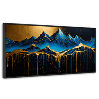Cuadros Decorativos Canvas Revolution | Montana Celestial | Panoramico | Portada | Marco Plateado