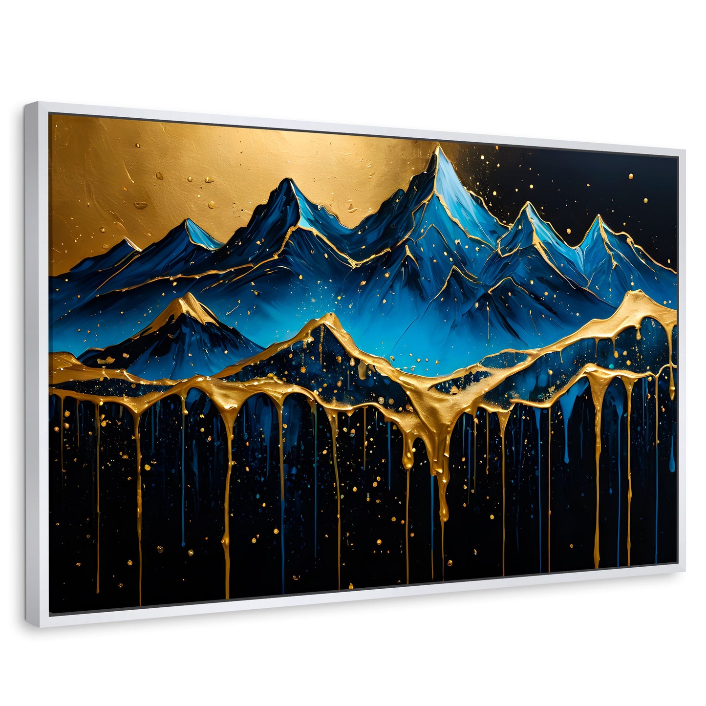 Cuadros Decorativos Canvas Revolution | Montana Celestial | Rectangular | Portada | Marco Blanco
