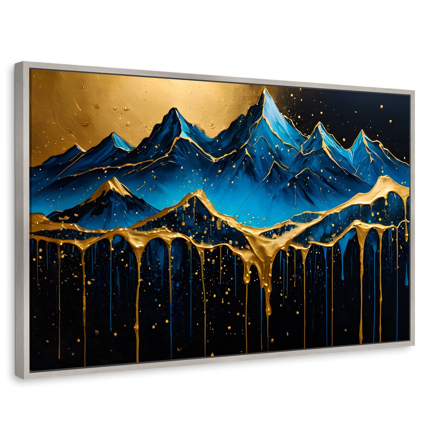 Cuadros Decorativos Canvas Revolution | Montana Celestial | Rectangular | Portada | Marco Plateado