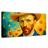 Cuadros Decorativos Canvas Revolution | Nocturno De Girasol | Panoramico | Portada | Marco SinMarco