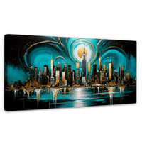 Cuadros Decorativos Canvas Revolution | Nueva York Brilla | Panoramico | Portada