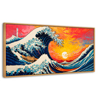 Cuadros Decorativos Canvas Revolution | Ocaso Ola Kanagawa | Panoramico | Portada