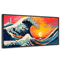 Cuadros Decorativos Canvas Revolution | Ocaso Ola Kanagawa | Panoramico | Portada