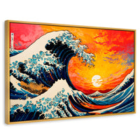 Cuadros Decorativos Canvas Revolution | Ocaso Ola Kanagawa | Rectangular | Portada
