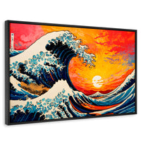 Cuadros Decorativos Canvas Revolution | Ocaso Ola Kanagawa | Rectangular | Portada