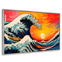 Cuadros Decorativos Canvas Revolution | Ocaso Ola Kanagawa | Rectangular | Portada