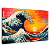 Cuadros Decorativos Canvas Revolution | Ocaso Ola Kanagawa | Rectangular | Portada