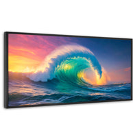 Cuadros Decorativos Canvas Revolution | Ola Oceanica Ocaso | Panoramico | Portada