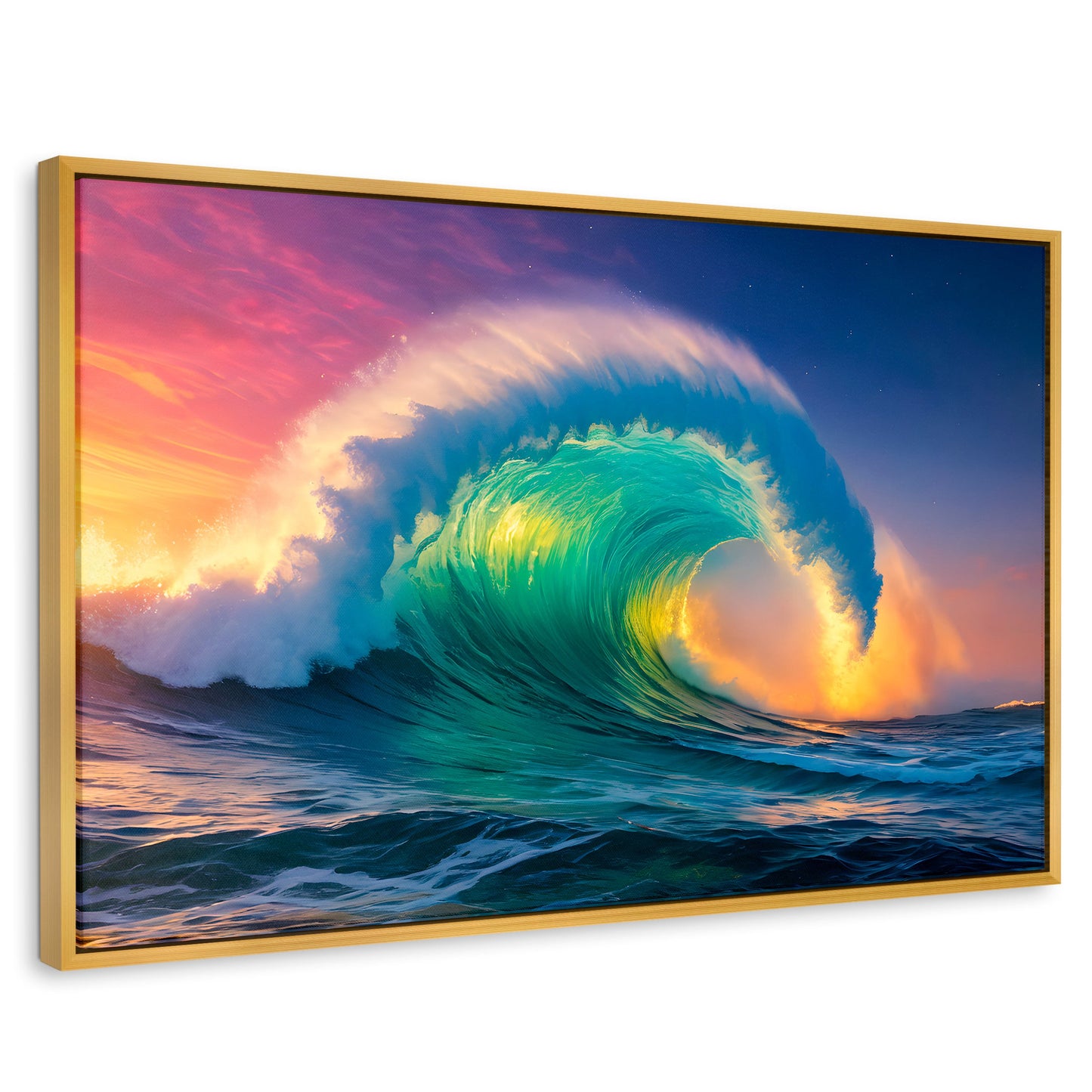 Cuadros Decorativos Canvas Revolution | Ola Oceanica Ocaso | Rectangular | Portada
