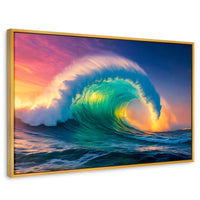 Cuadros Decorativos Canvas Revolution | Ola Oceanica Ocaso | Rectangular | Portada
