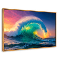 Cuadros Decorativos Canvas Revolution | Ola Oceanica Ocaso | Rectangular | Portada