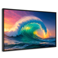 Cuadros Decorativos Canvas Revolution | Ola Oceanica Ocaso | Rectangular | Portada