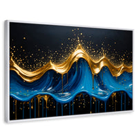 Cuadros Decorativos Canvas Revolution | Ondas Preciosas | Rectangular | Portada | Marco Blanco