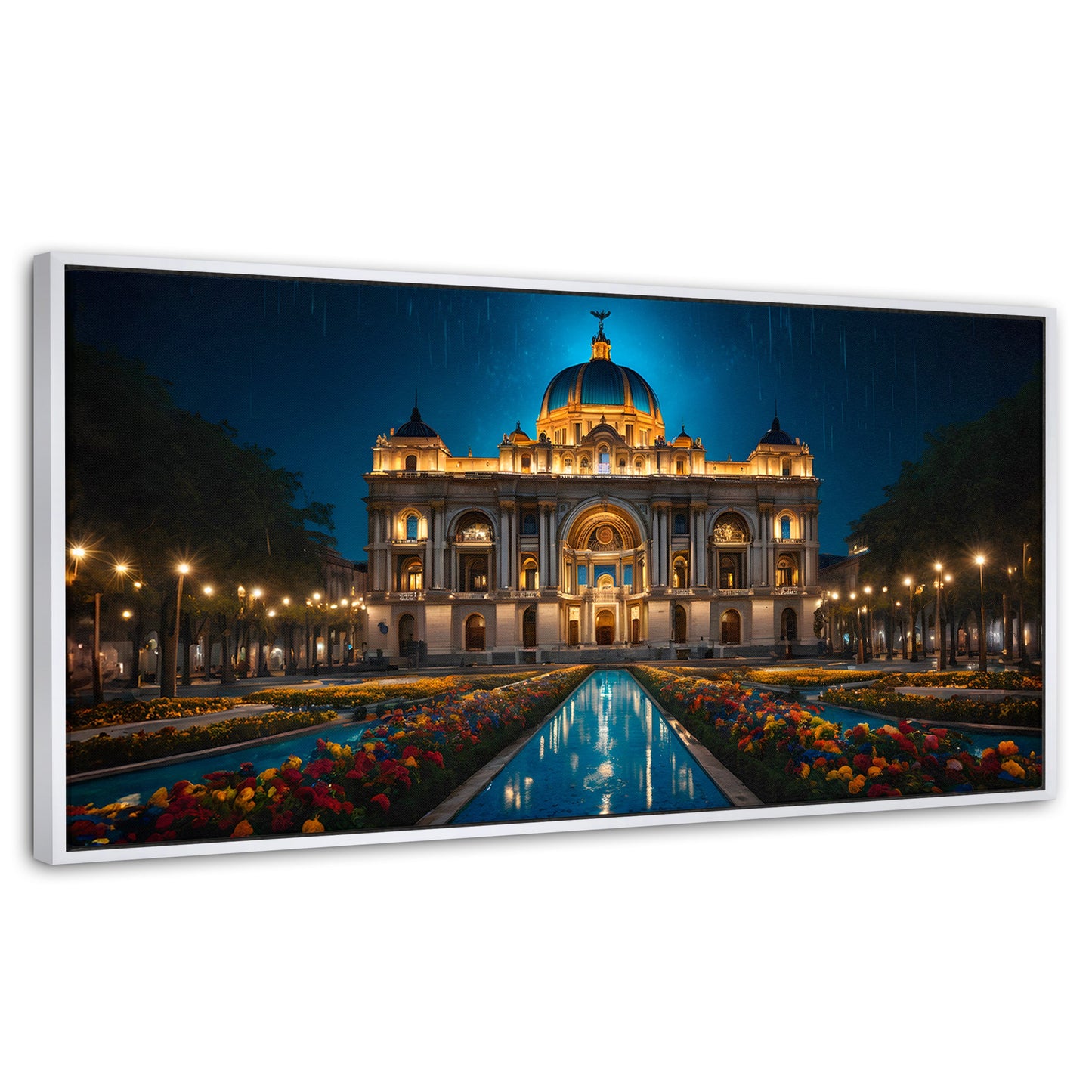 Cuadros Decorativos Canvas Revolution | Palacio Nocturno | Panoramico | Portada