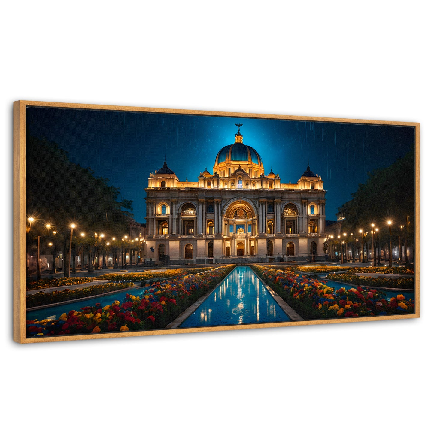 Cuadros Decorativos Canvas Revolution | Palacio Nocturno | Panoramico | Portada
