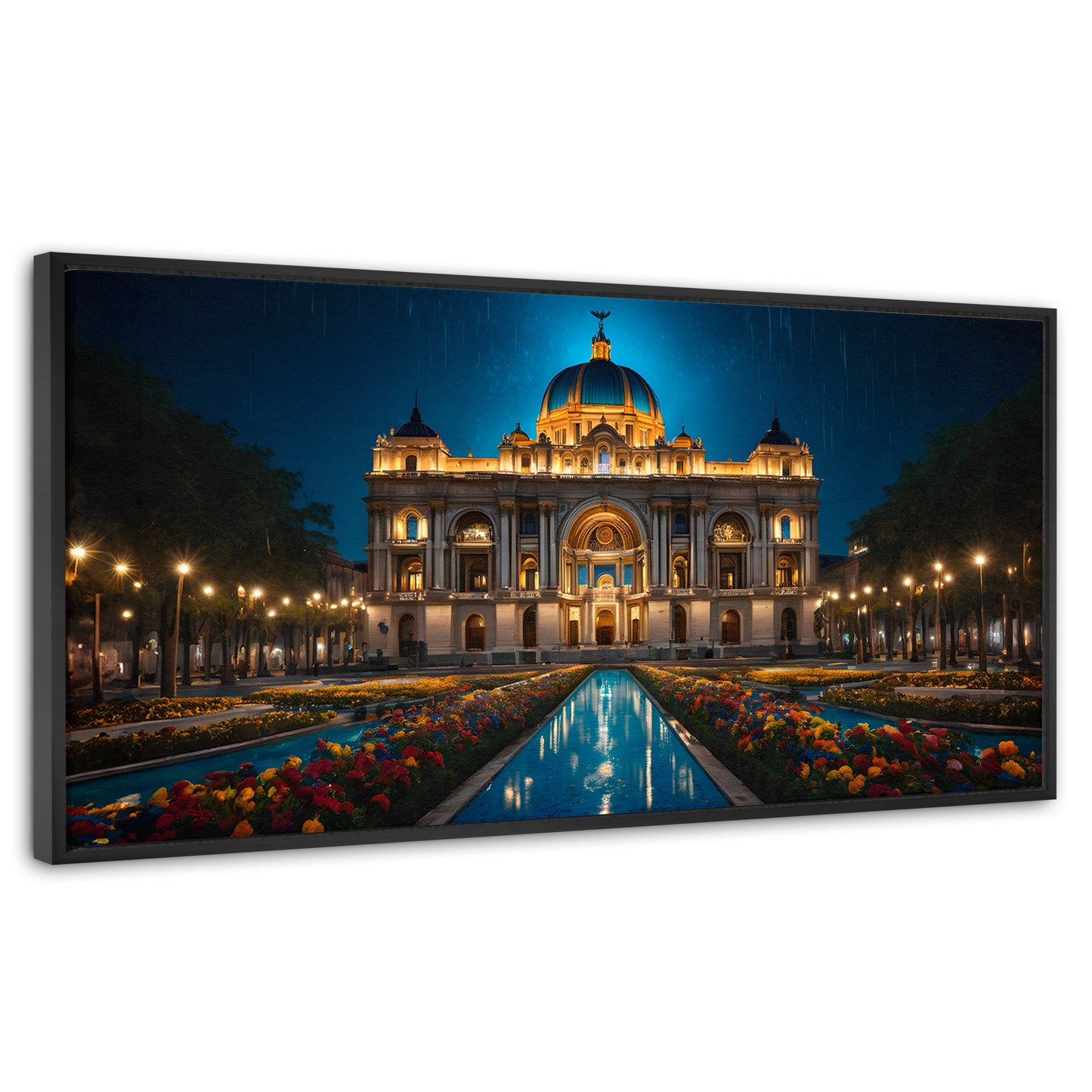 Cuadros Decorativos Canvas Revolution | Palacio Nocturno | Panoramico | Portada