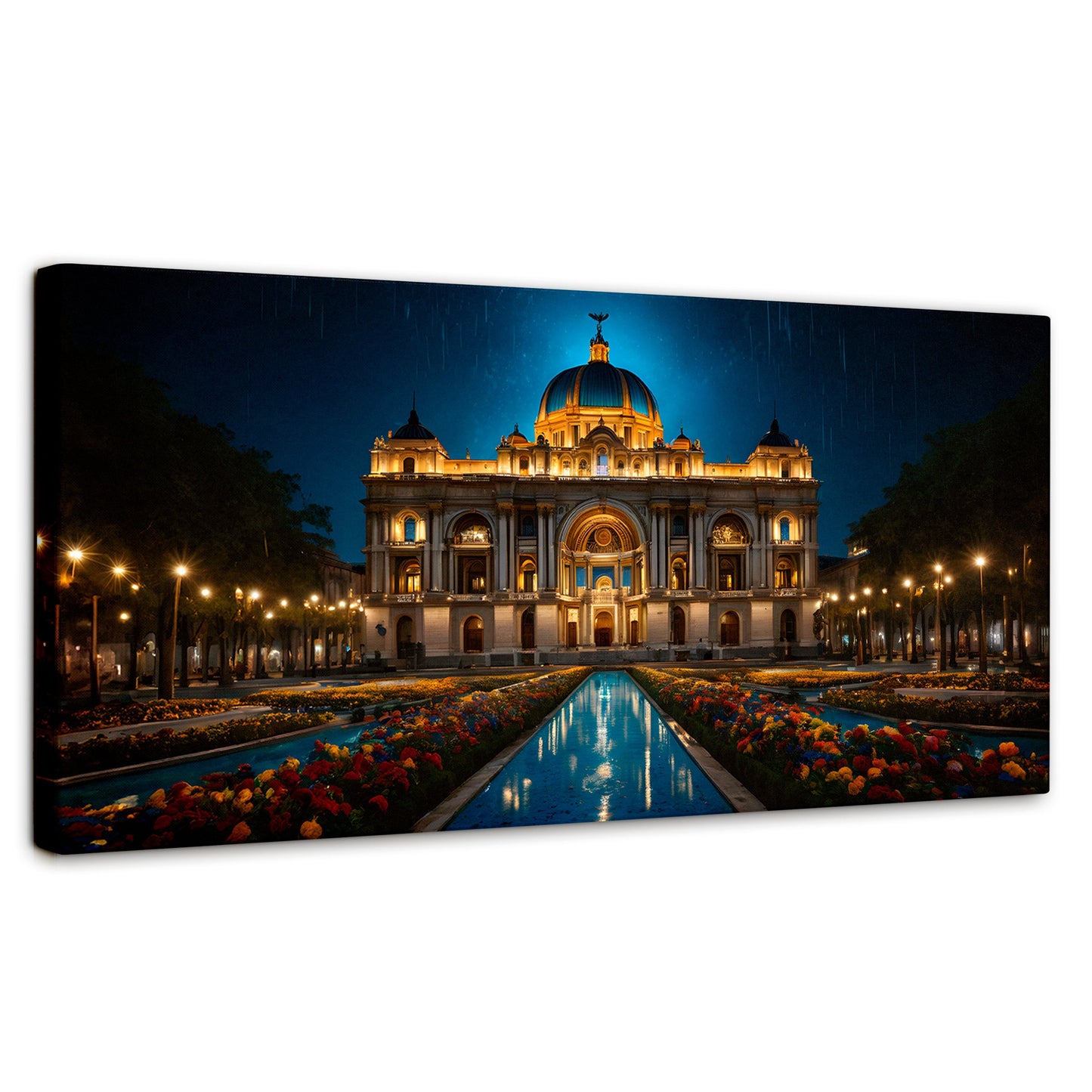 Cuadros Decorativos Canvas Revolution | Palacio Nocturno | Panoramico | Portada