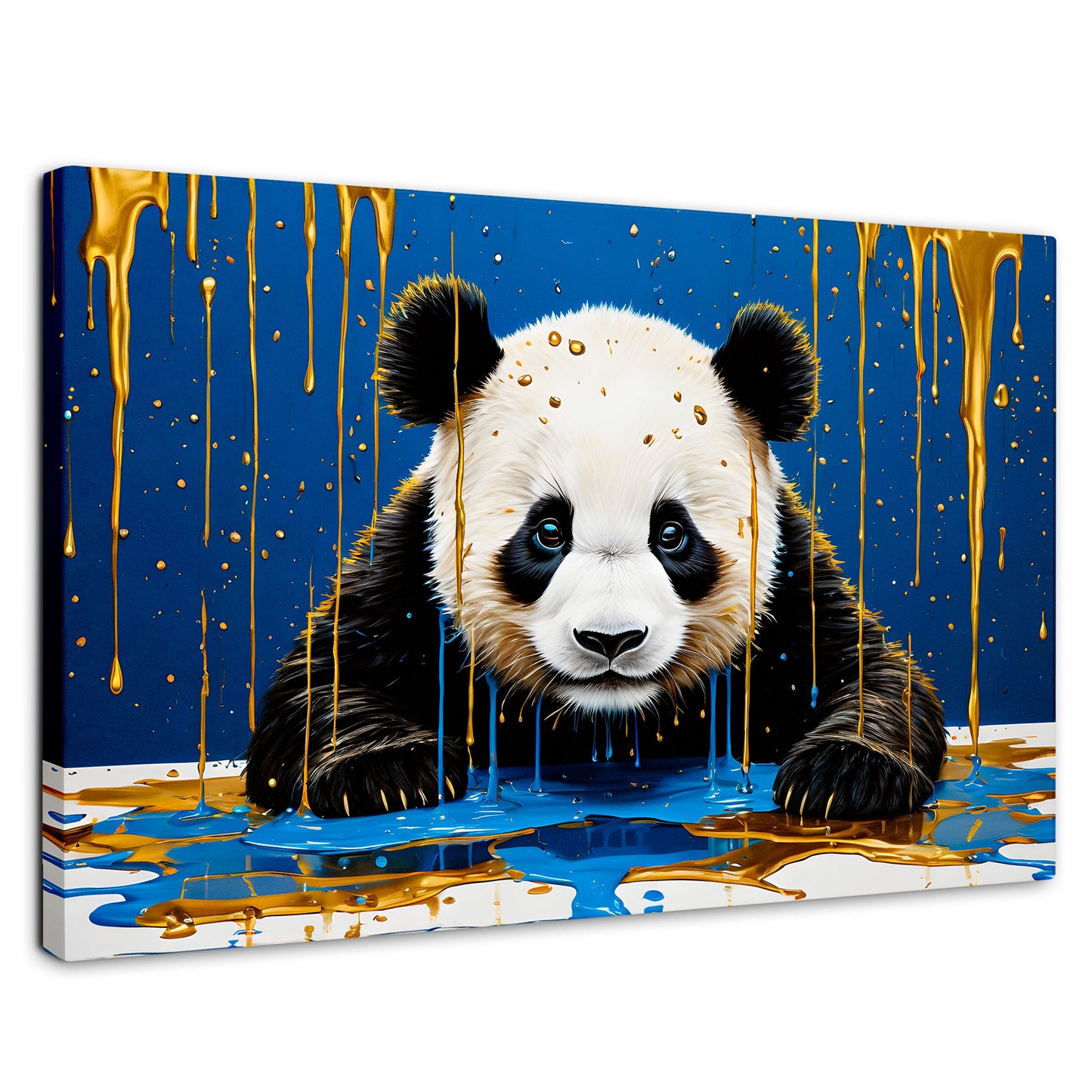 Cuadros Decorativos Canvas Revolution | Panda Azul Profundo | Rectangular | Portada | Marco SinMarco