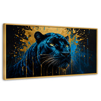 Cuadros Decorativos Canvas Revolution | Pantera Celestial | Panoramico | Portada | Marco Madera