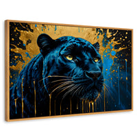 Cuadros Decorativos Canvas Revolution | Pantera Celestial | Rectangular | Portada | Marco Madera