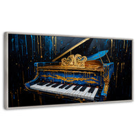 Cuadros Decorativos Canvas Revolution | Piano Cromatico | Panoramico | Portada | Marco Blanco