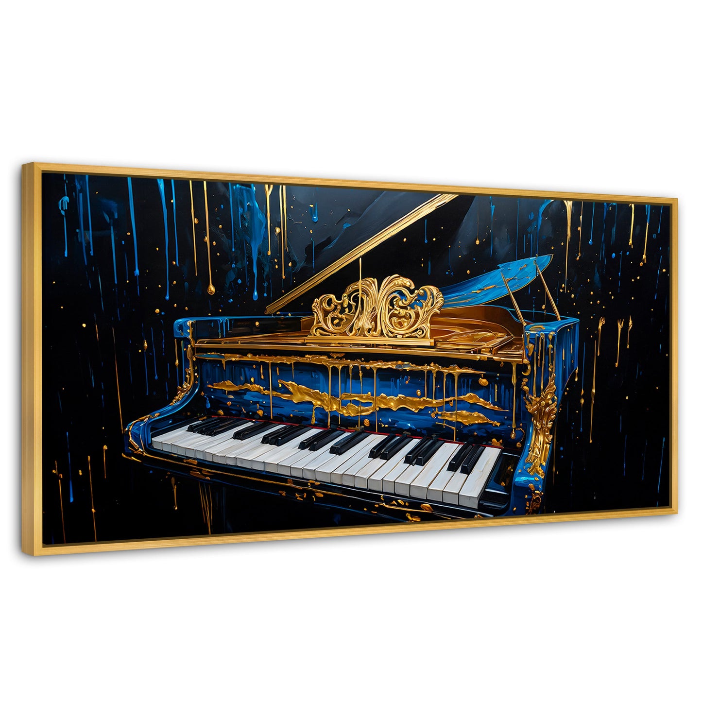 Cuadros Decorativos Canvas Revolution | Piano Cromatico | Panoramico | Portada | Marco Madera