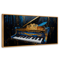Cuadros Decorativos Canvas Revolution | Piano Cromatico | Panoramico | Portada | Marco Negro