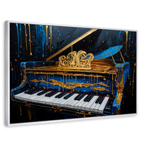 Cuadros Decorativos Canvas Revolution | Piano Cromatico | Rectangular | Portada | Marco Blanco