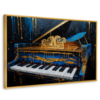 Cuadros Decorativos Canvas Revolution | Piano Cromatico | Rectangular | Portada | Marco Dorado
