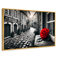 Cuadros Decorativos Canvas Revolution | Piedras Y Petalos | Rectangular | Portada | Marco Dorado
