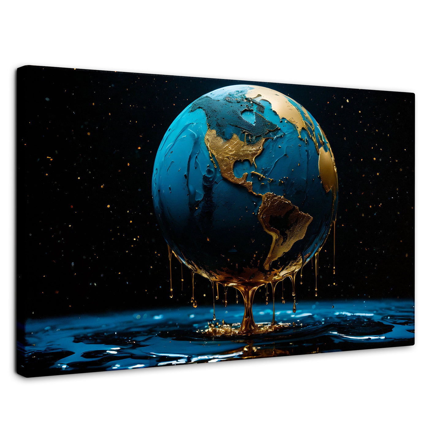 Cuadros Decorativos Canvas Revolution | Planeta Azul Zafiro | Rectangular | Portada | Marco SinMarco