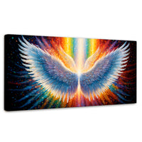 Cuadros Decorativos Canvas Revolution | Plumas De Luz | Panoramico | Portada | Marco SinMarco