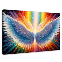 Cuadros Decorativos Canvas Revolution | Plumas De Luz | Rectangular | Portada | Marco SinMarco
