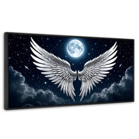 Cuadros Decorativos Canvas Revolution | Plumas Del Alma | Panoramico | Portada | Marco Plateado
