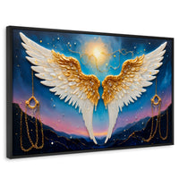 Cuadros Decorativos Canvas Revolution | Plumas Eternas | Rectangular | Portada | Marco Negro