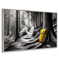 Cuadros Decorativos Canvas Revolution | Rastro Amarillo | Rectangular | Portada | Marco Plateado